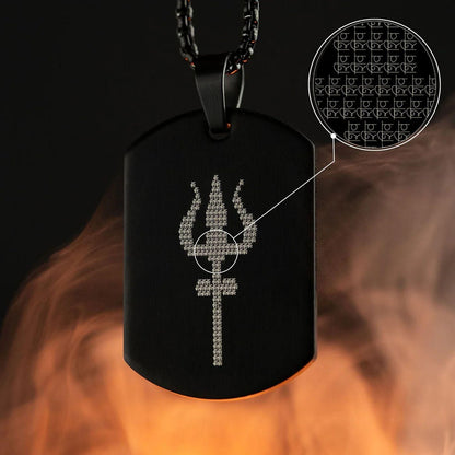 Mahadev Trishul Pendant with Chain